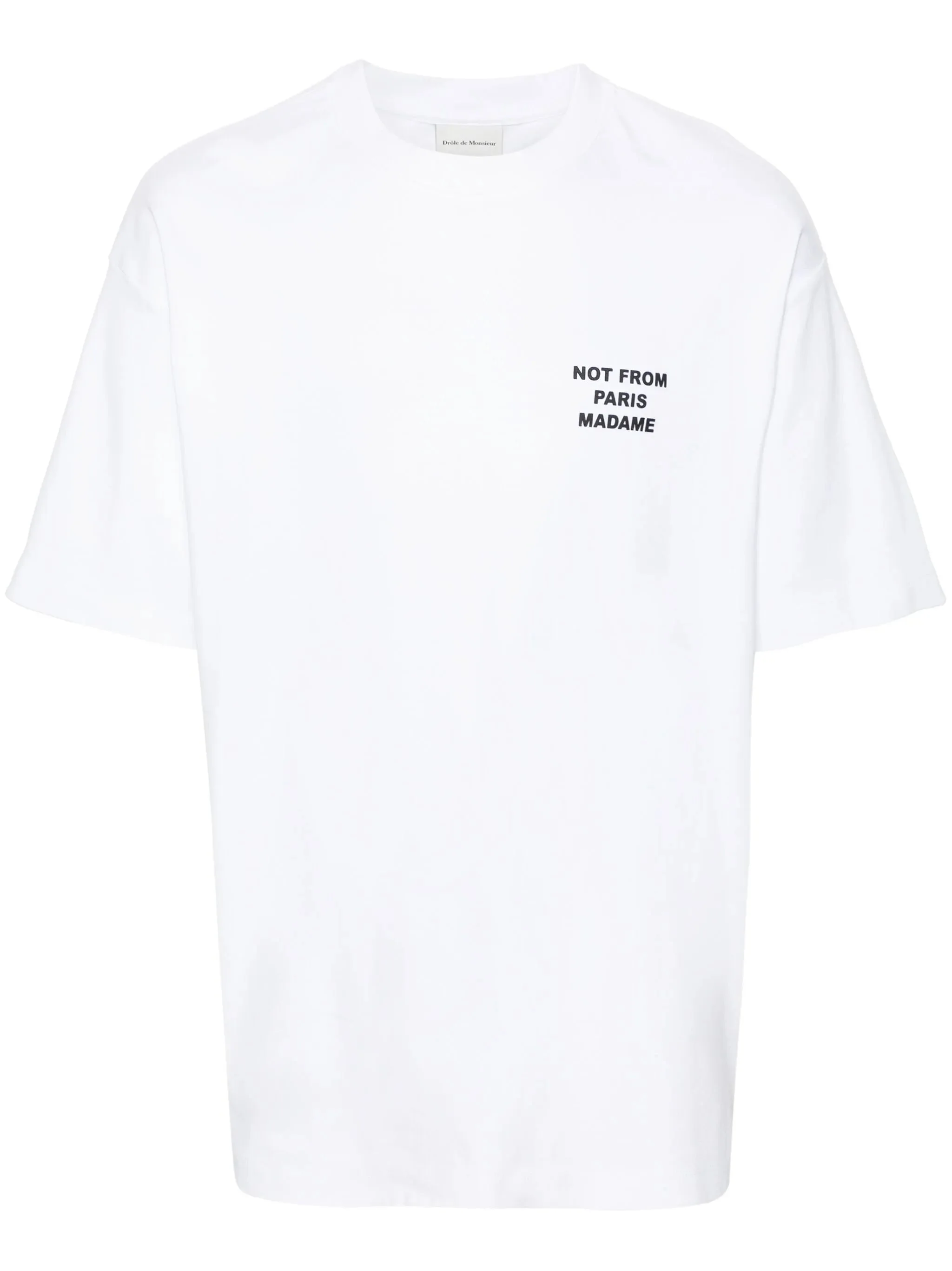 Drole De Monsieur Slogan-print Cotton T-shirt - 1