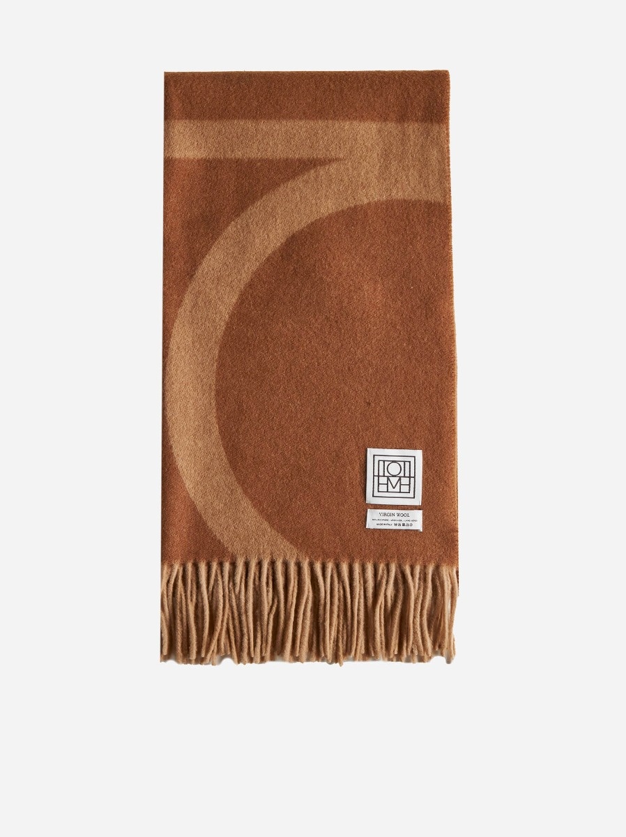 Monogram wool scarf - 1