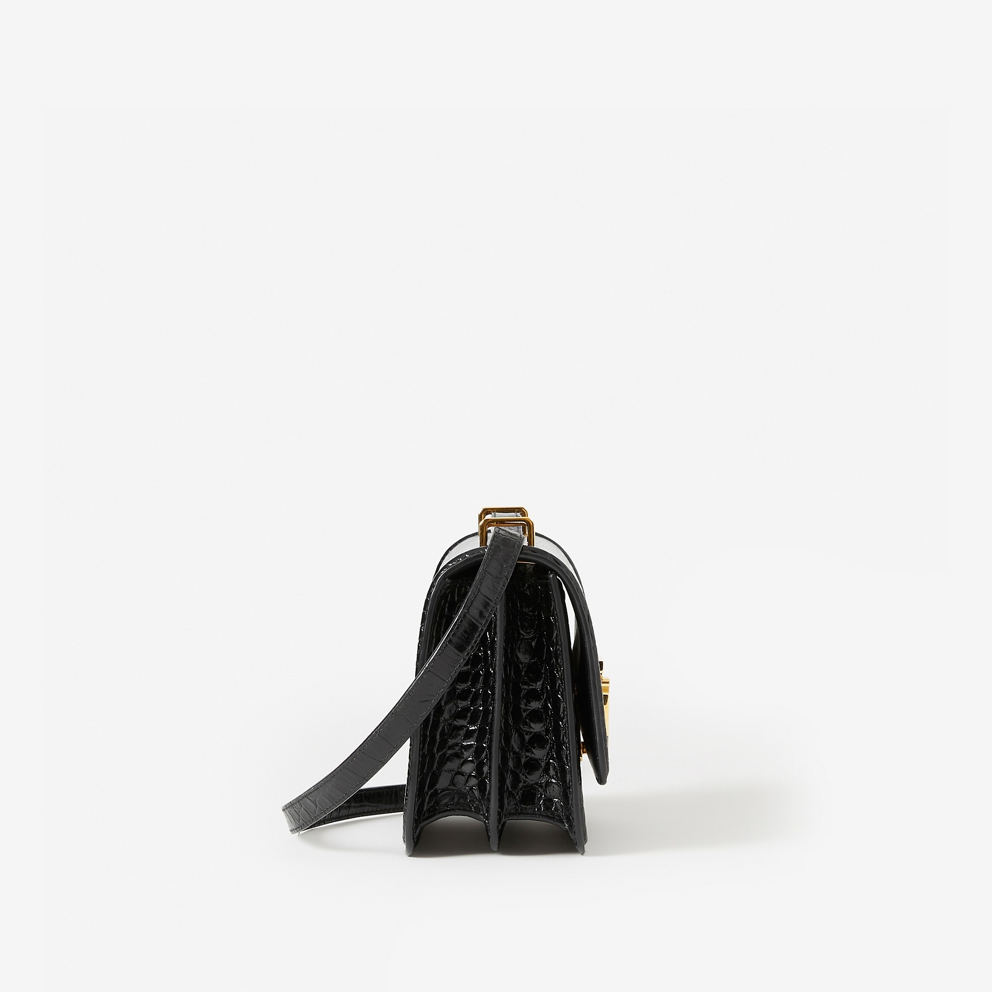 Embossed Leather Small TB Bag - 4