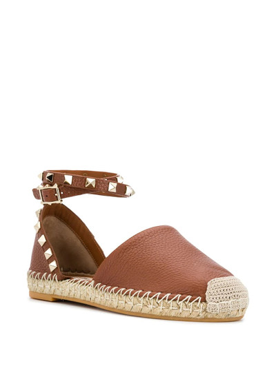 Valentino Rockstud espadrille sandals outlook