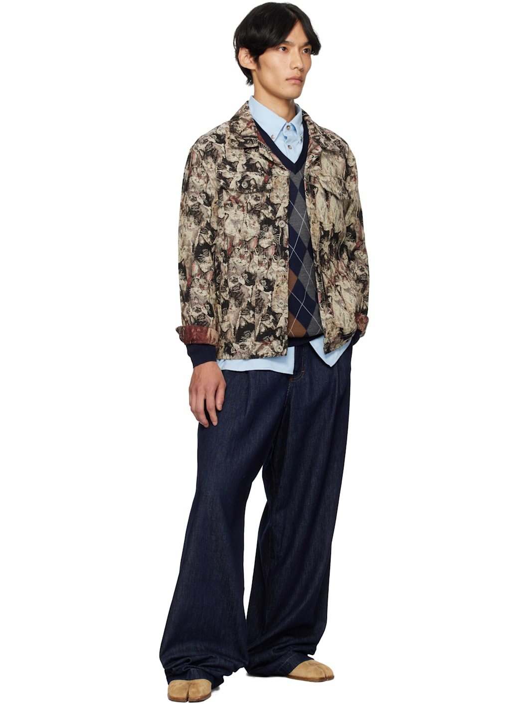 Multicolor N°08 Cat-Shirt Gobelin Jacket - 4