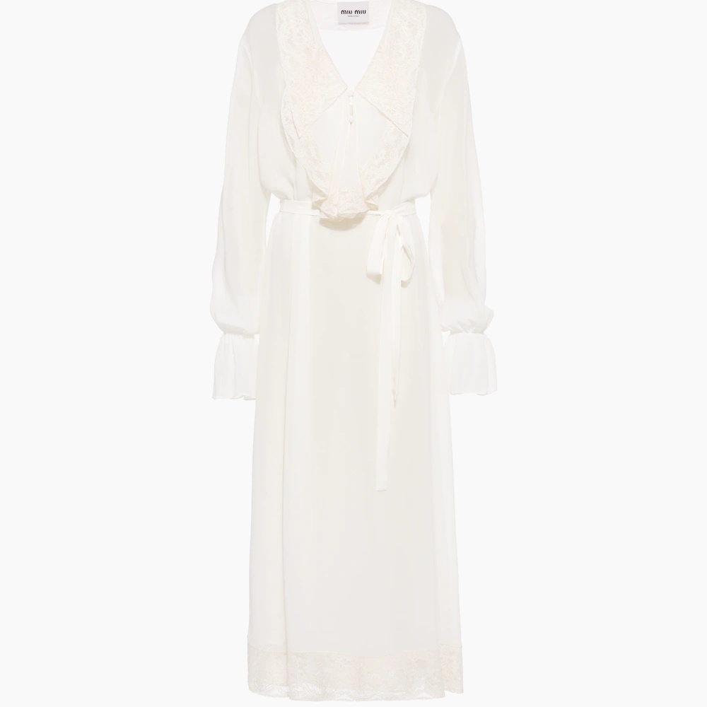 Long georgette dress - 1