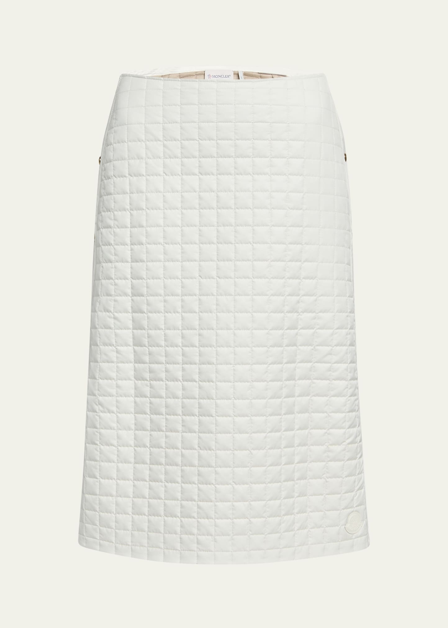 Quilted Side-Snap Skirt - 1