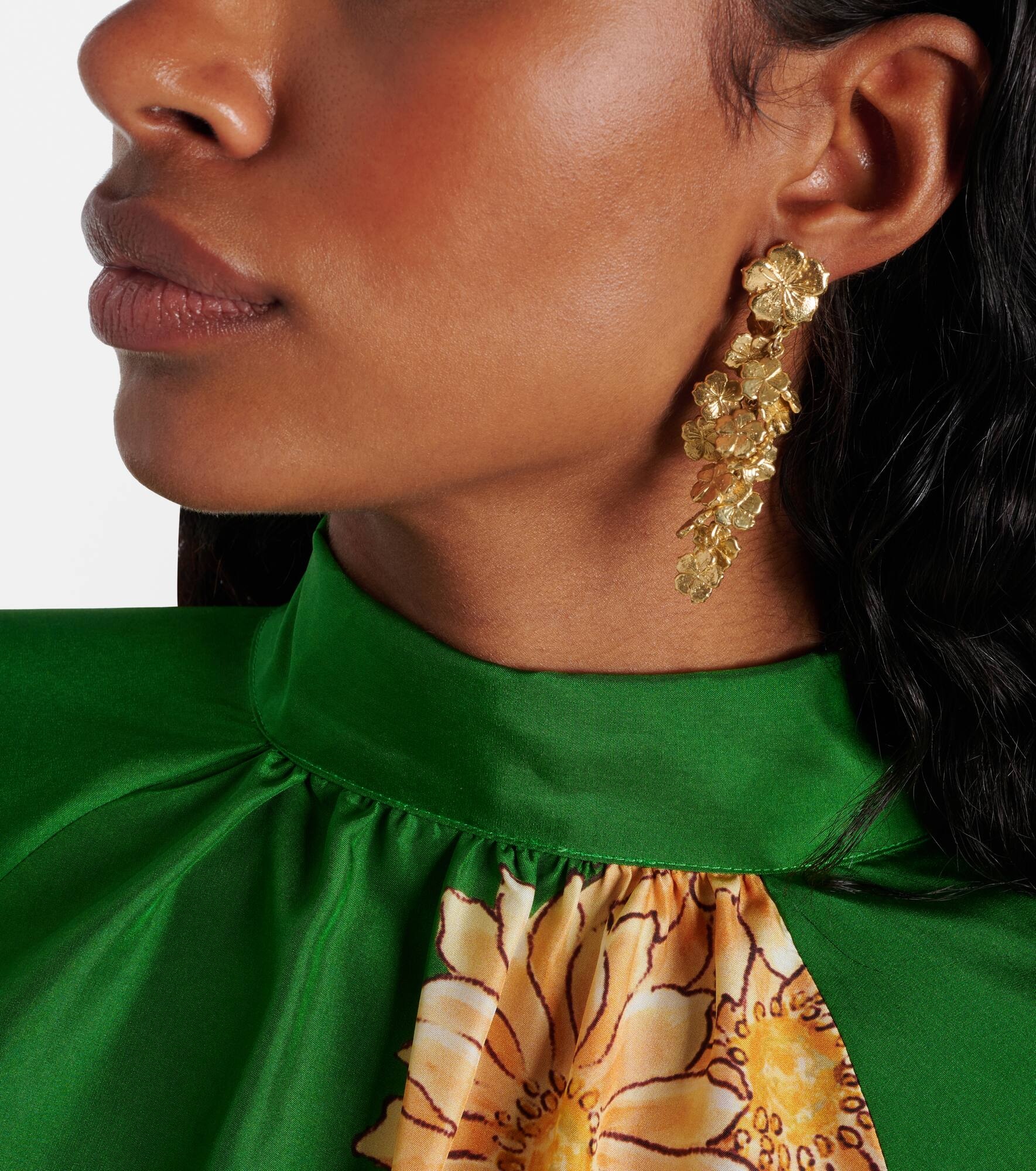 Team Spirit gold-plated earrings - 6