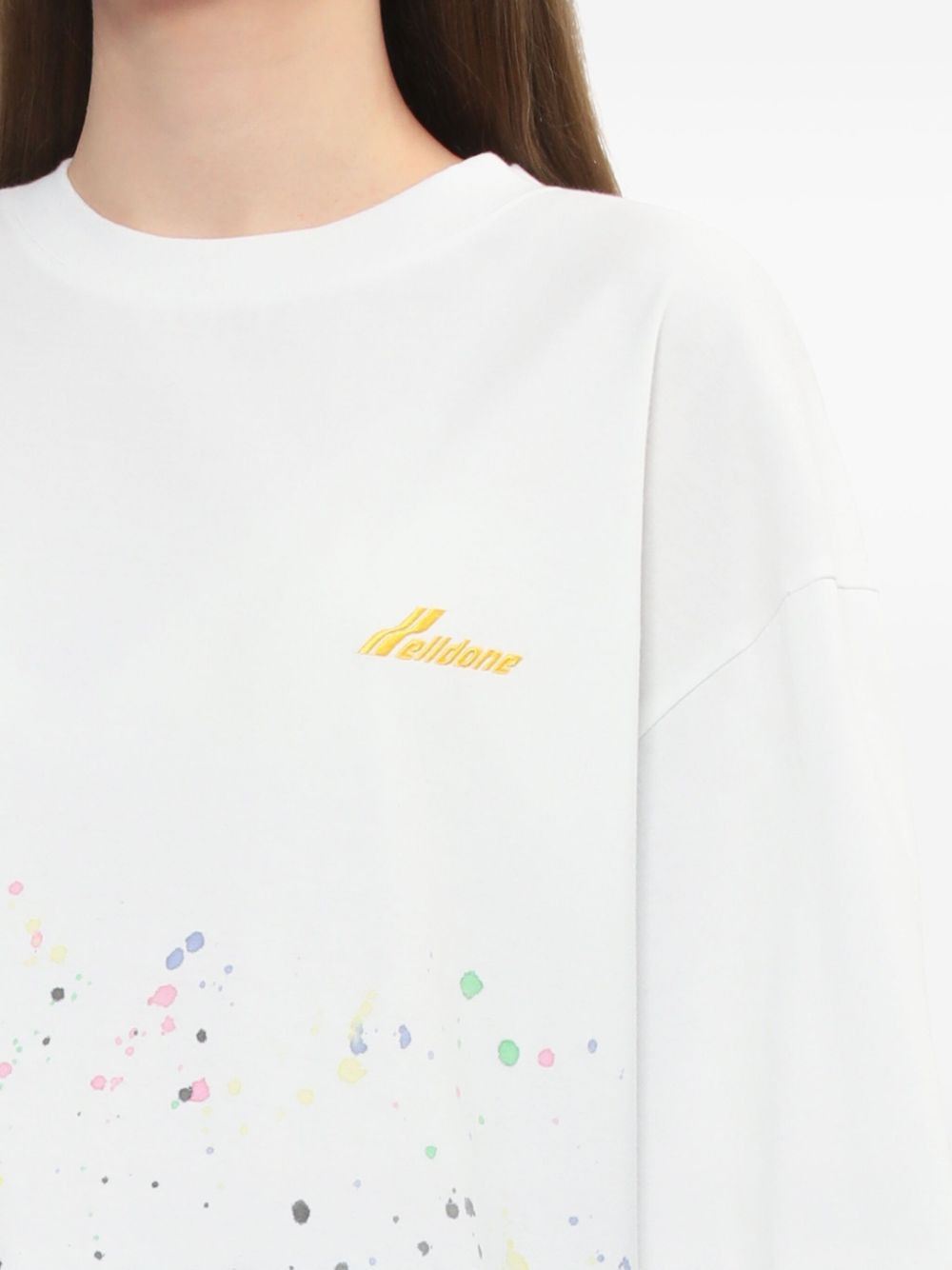 paint-splatter long-sleeve top - 5