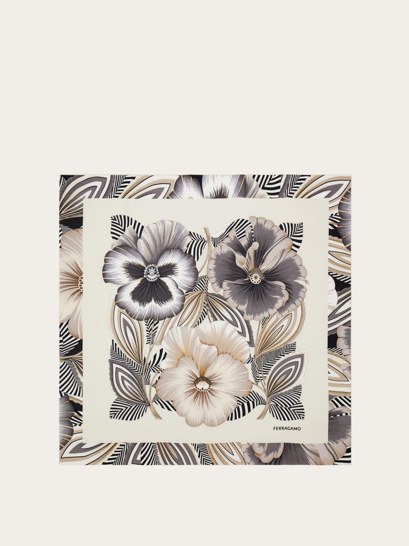 Brezza print silk scarf 1