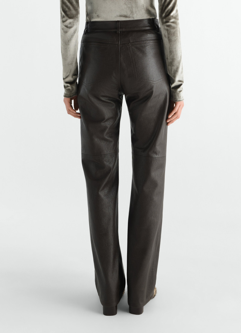 STRAIGHT PANTS IN GLOSSY LEATHER 5