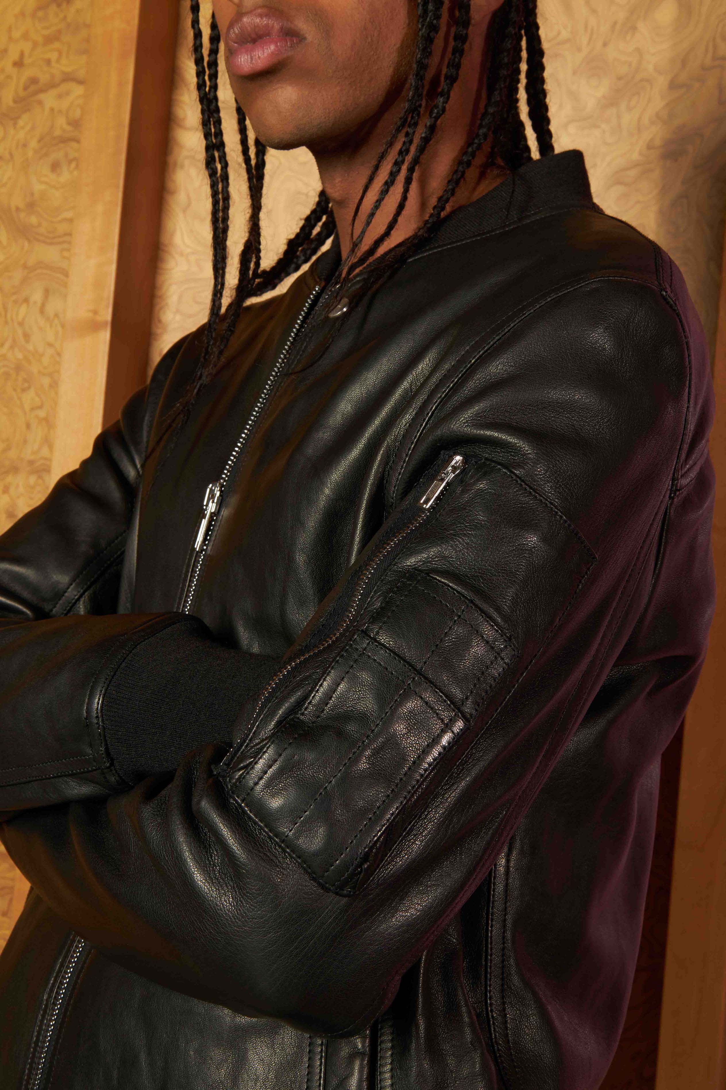 Rick Owens Classic Flight Leather Jacket | modes | REVERSIBLE