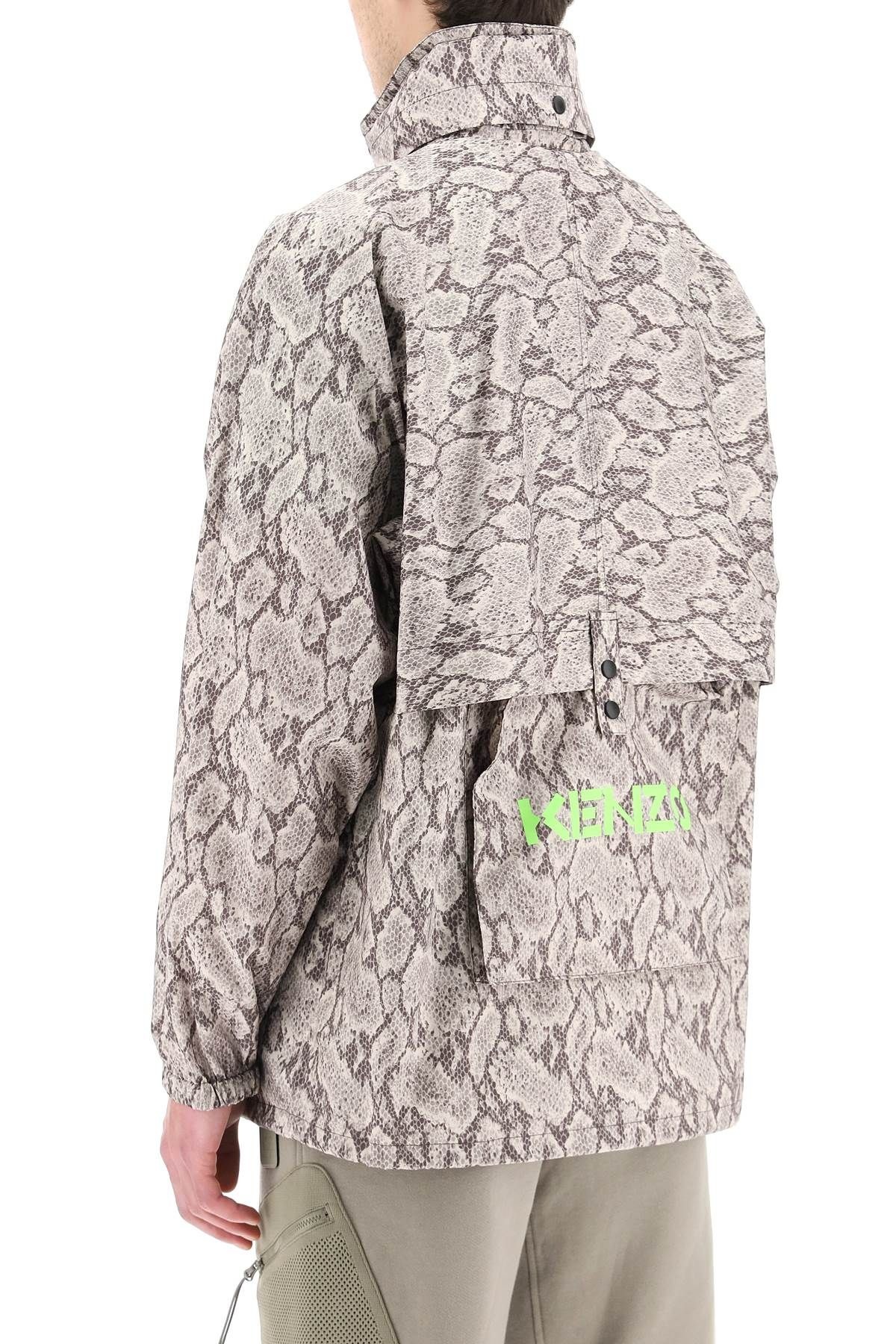 PYTHON PRINT WINDBREAKER JACKET - 4