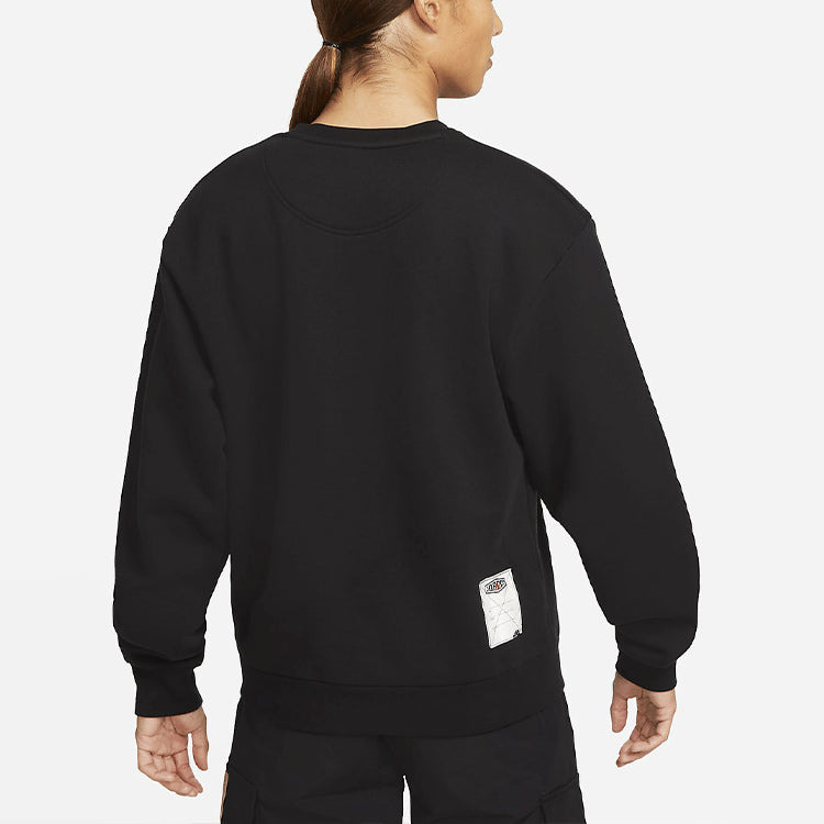 Men's Air Jordan DNA Funny Printing Athleisure Casual Sports Fleece Pullover Black DC9616-010 - 6