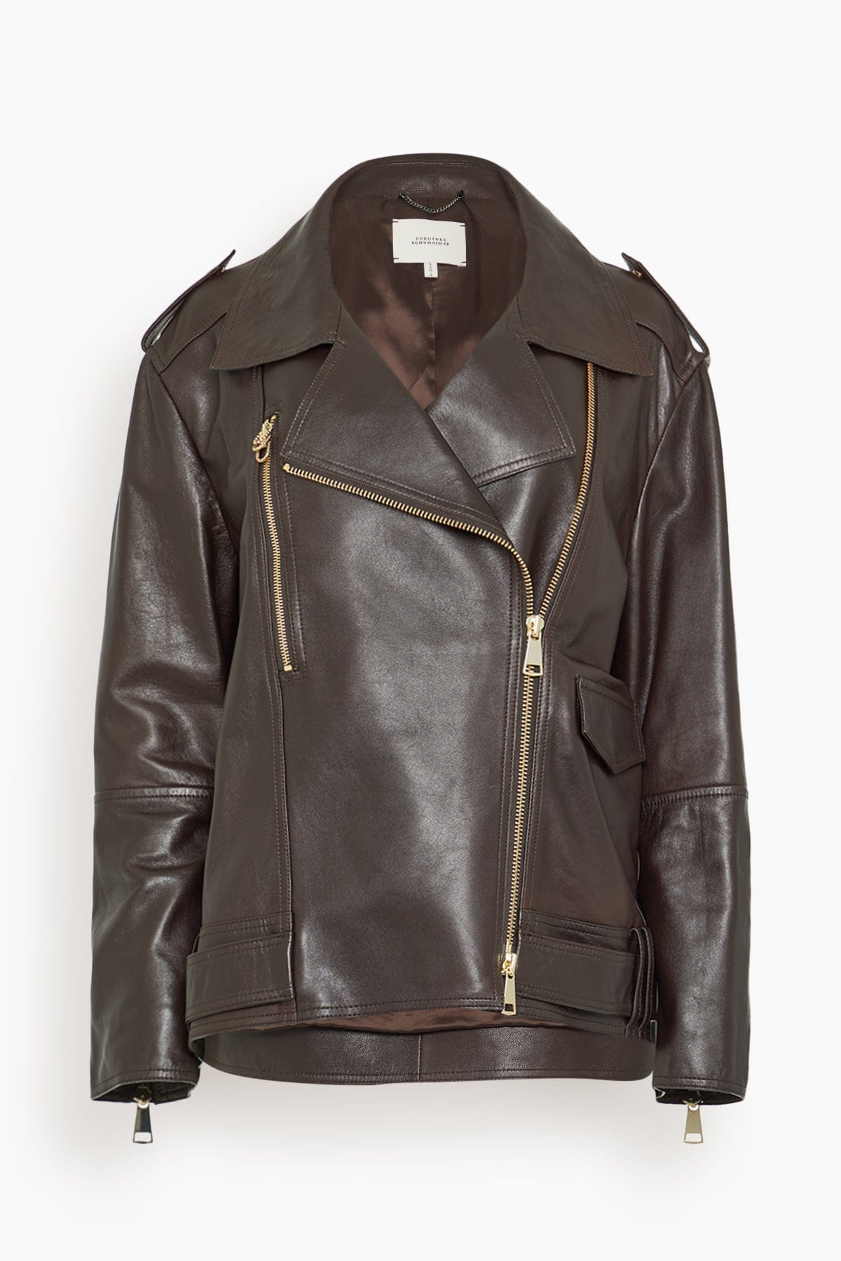 Sleek Statement Jacket in Black Chocolate - 1