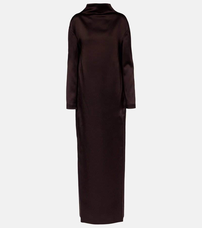 Crêpe satin gown 1
