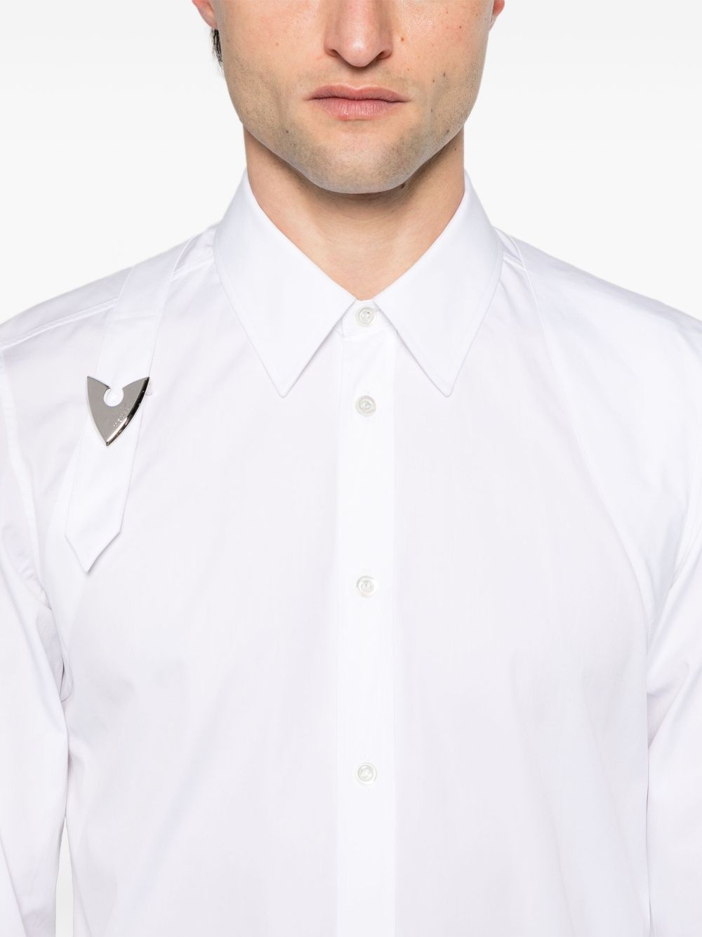 buckle poplin shirt - 5