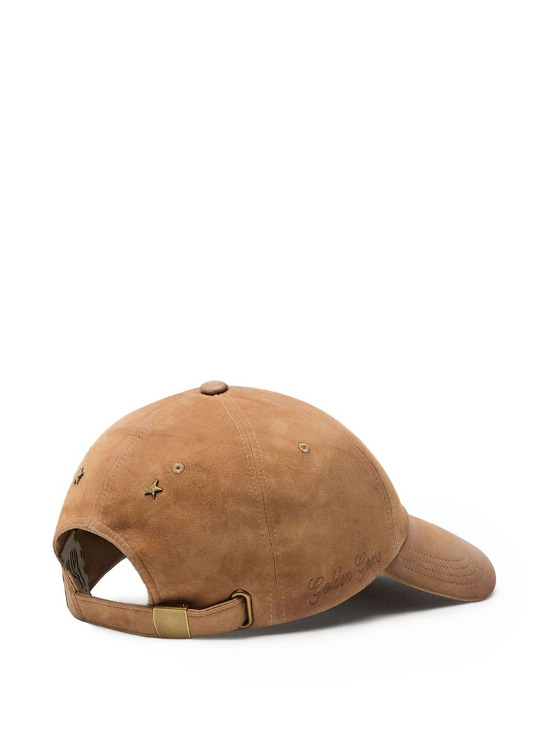 Golden Goose stud suede cap outlook