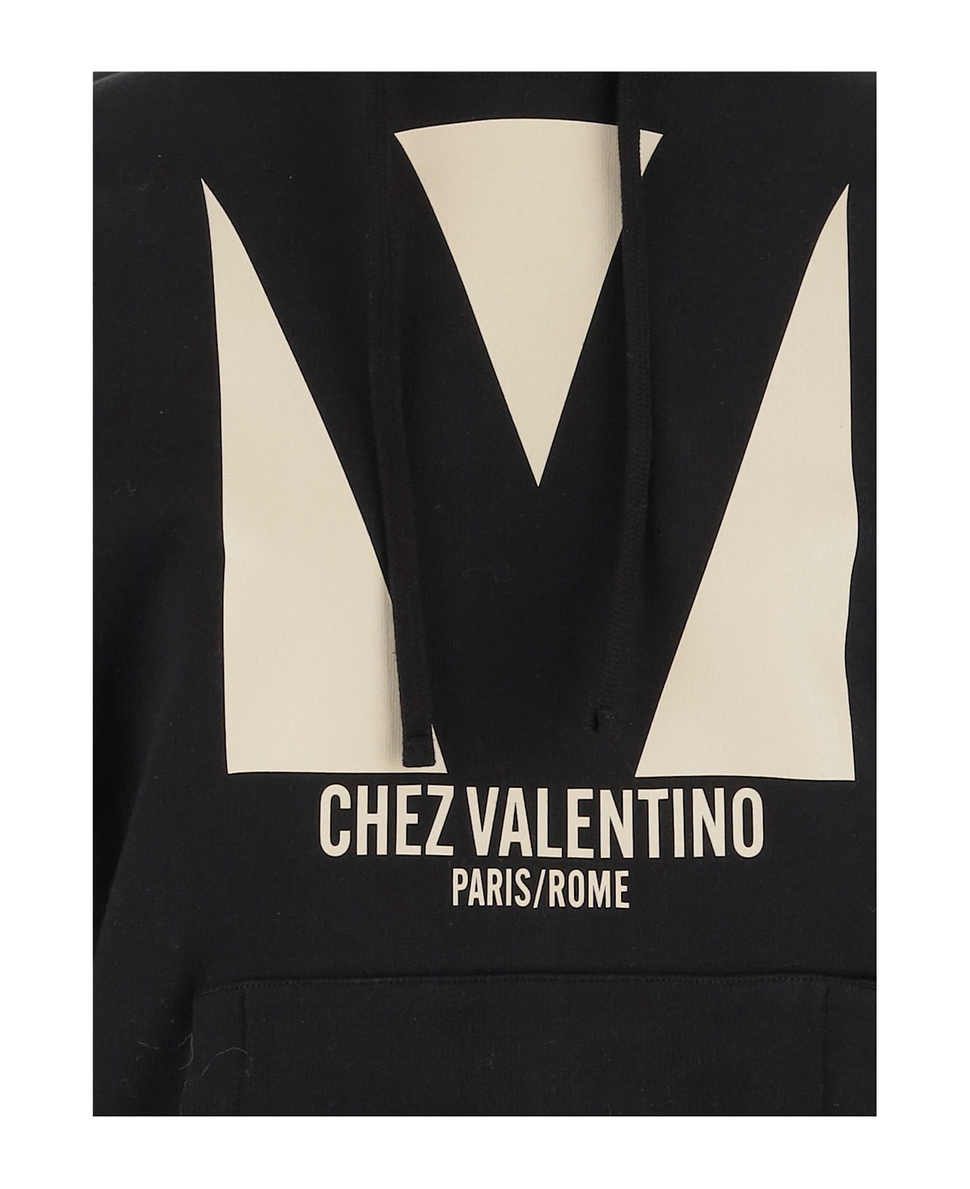 Chez Valentino Print Cotton Hoodie - 3