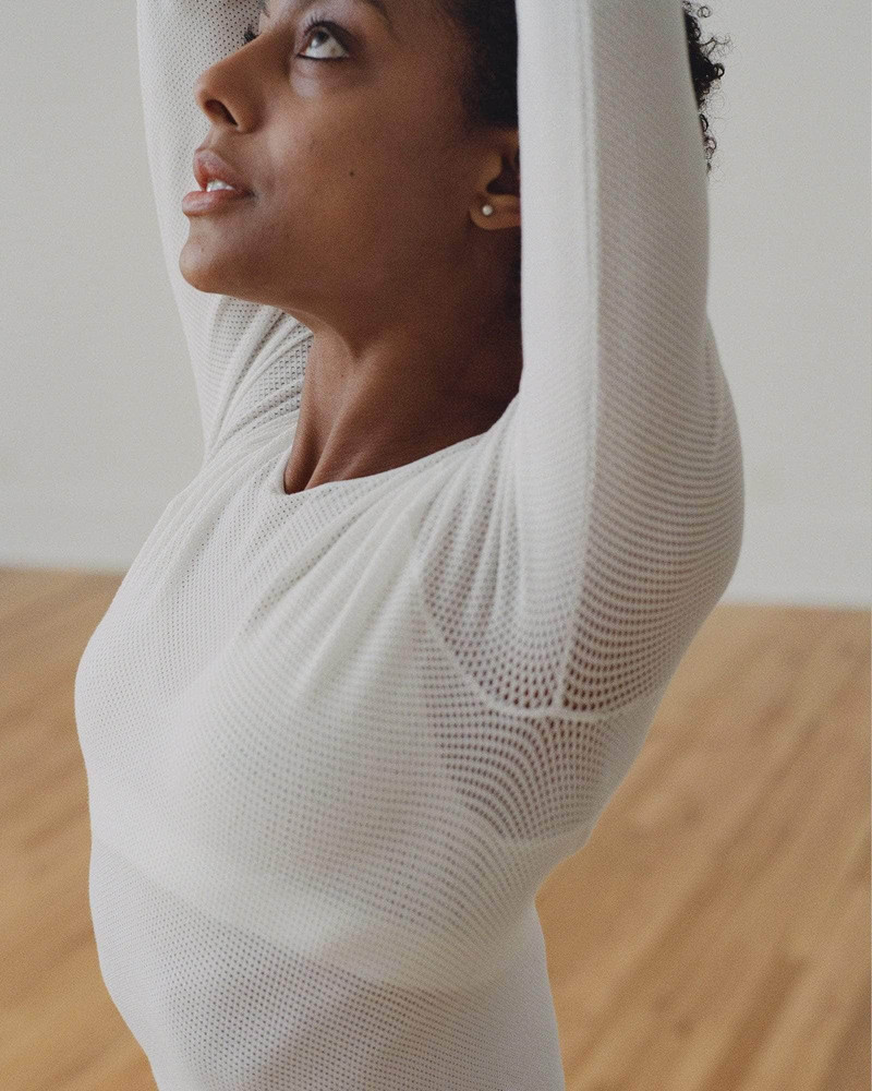 Odea Longsleeve Tee - Organic Cotton Mesh 4