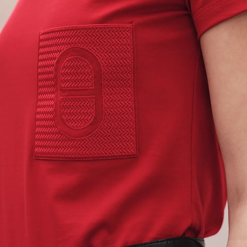 Micro embroidered pocket t-shirt - 4