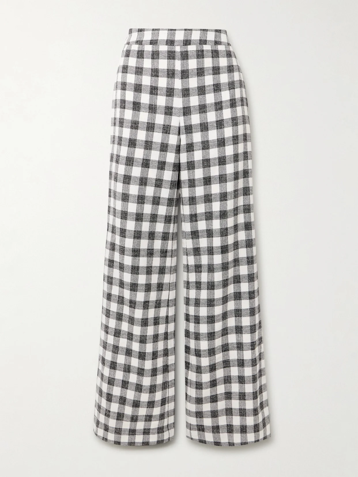 Mayflower Gingham Cotton-blend Wide-leg Pants - 1