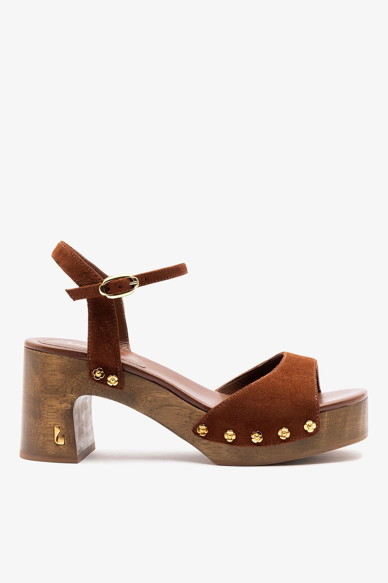 Willow Sandal Burnt Umber Suede 1