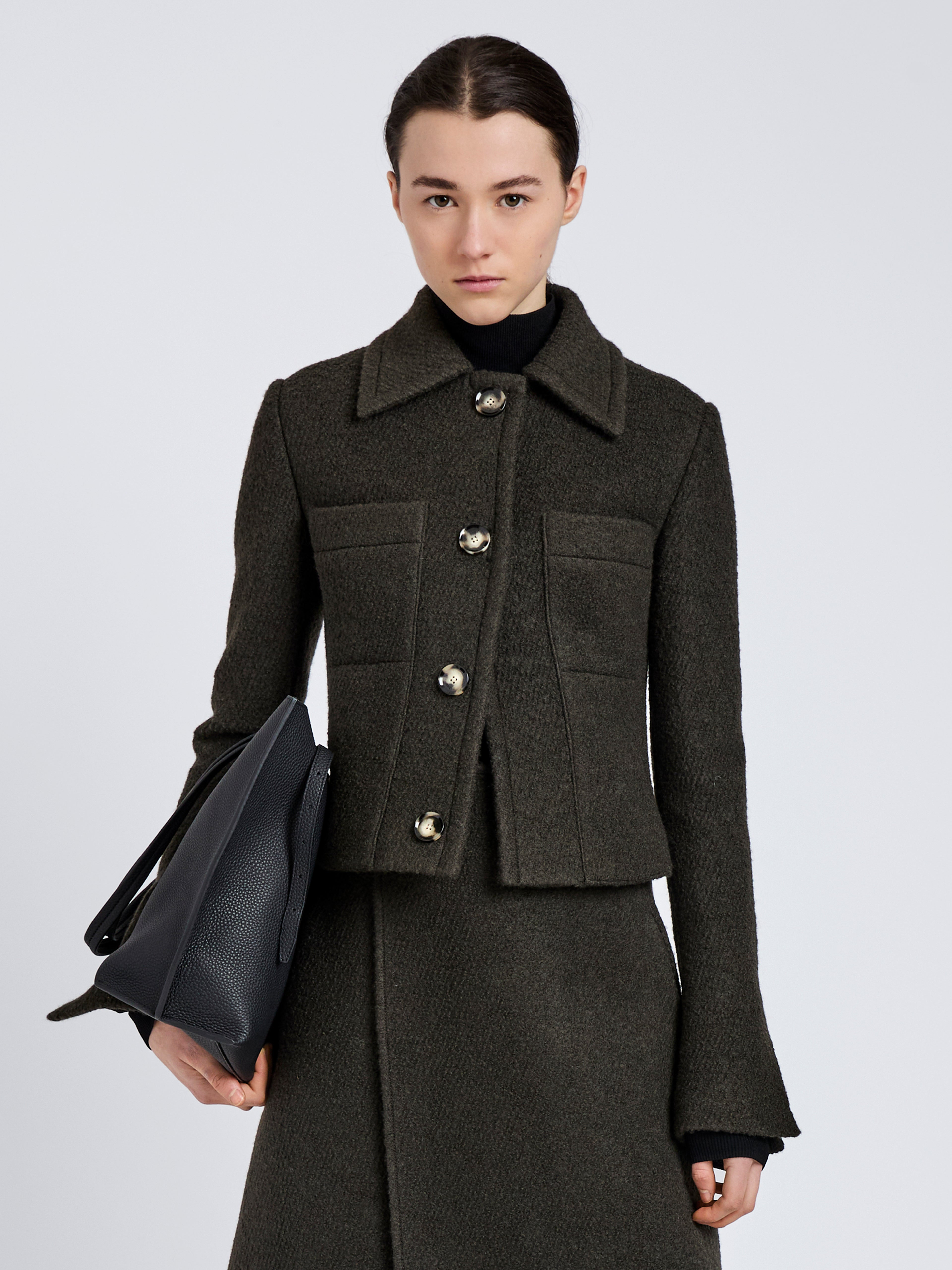Kinsley Jacket in Boucle Twill Suiting - 2