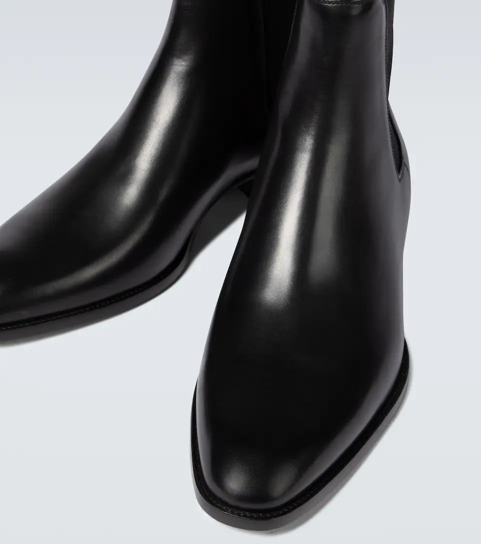 Wyatt leather Chelsea boots - 3