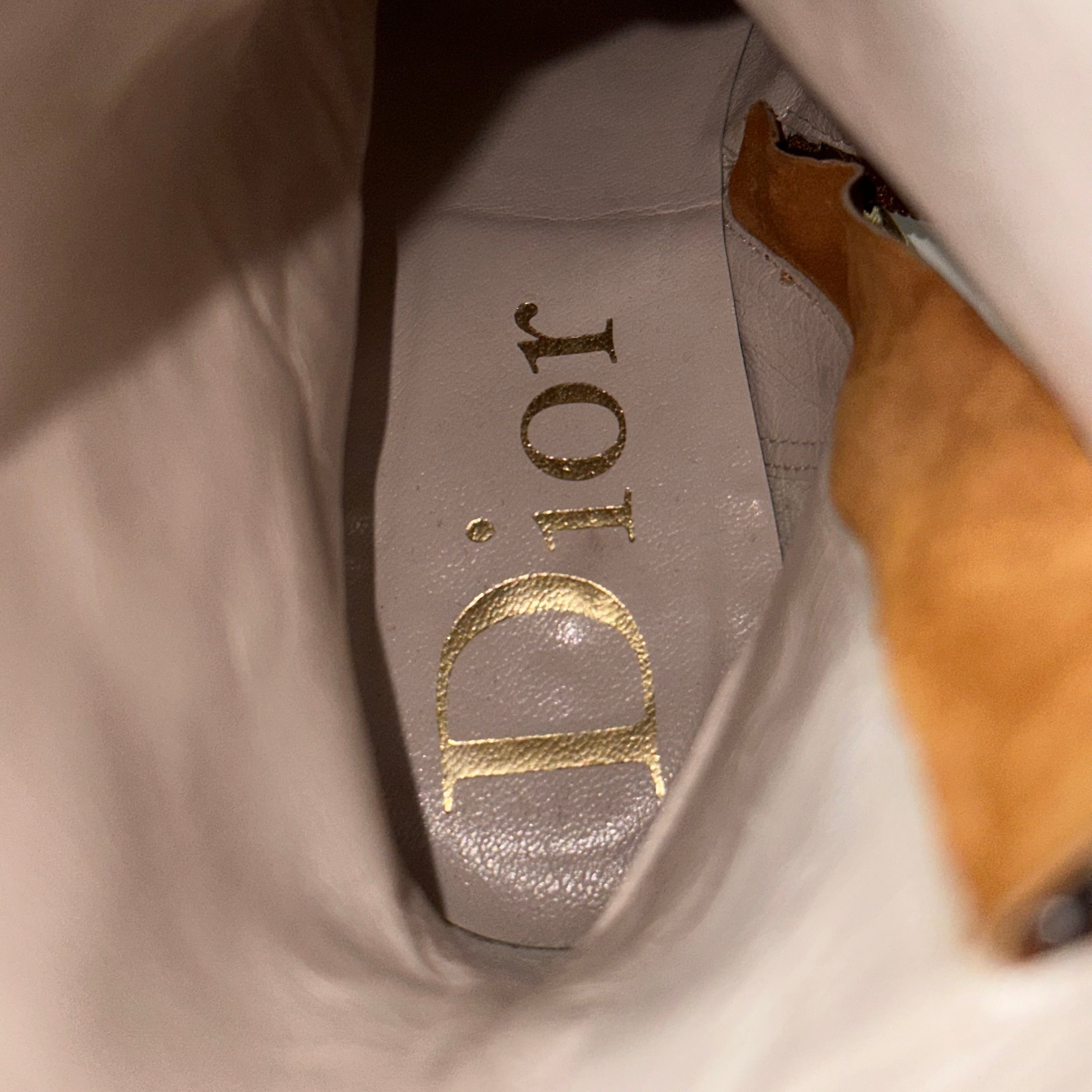 CHRISTIAN DIOR Fall Winter 2004 Leather Buckle Ankle Boots - 8