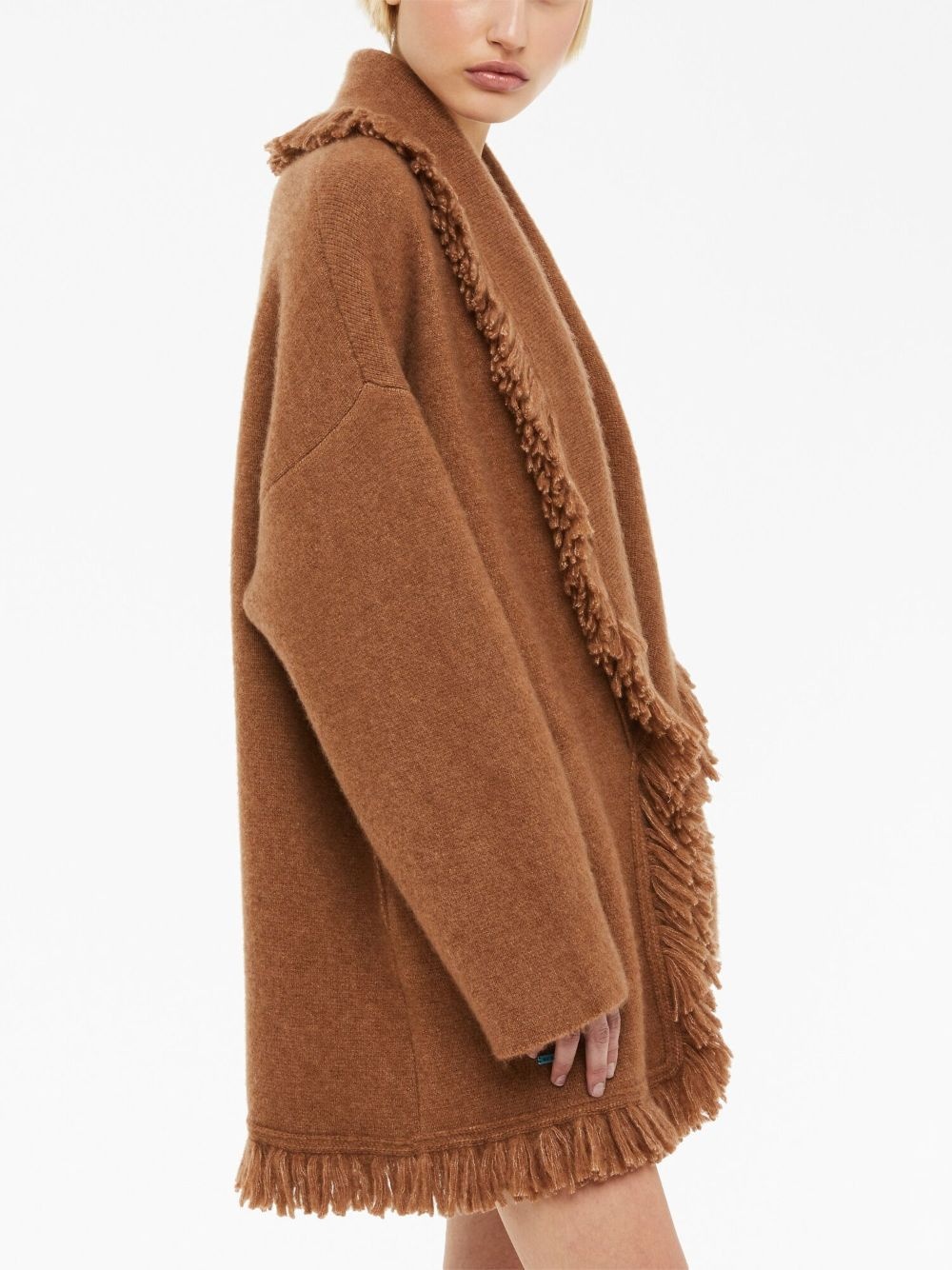 Cashmere fringed cardigan - 3