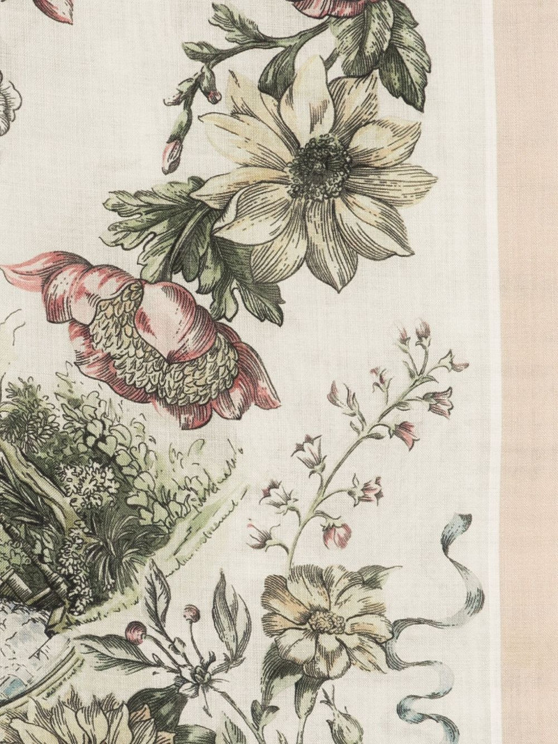 Max Mara floral-print silk scarf outlook