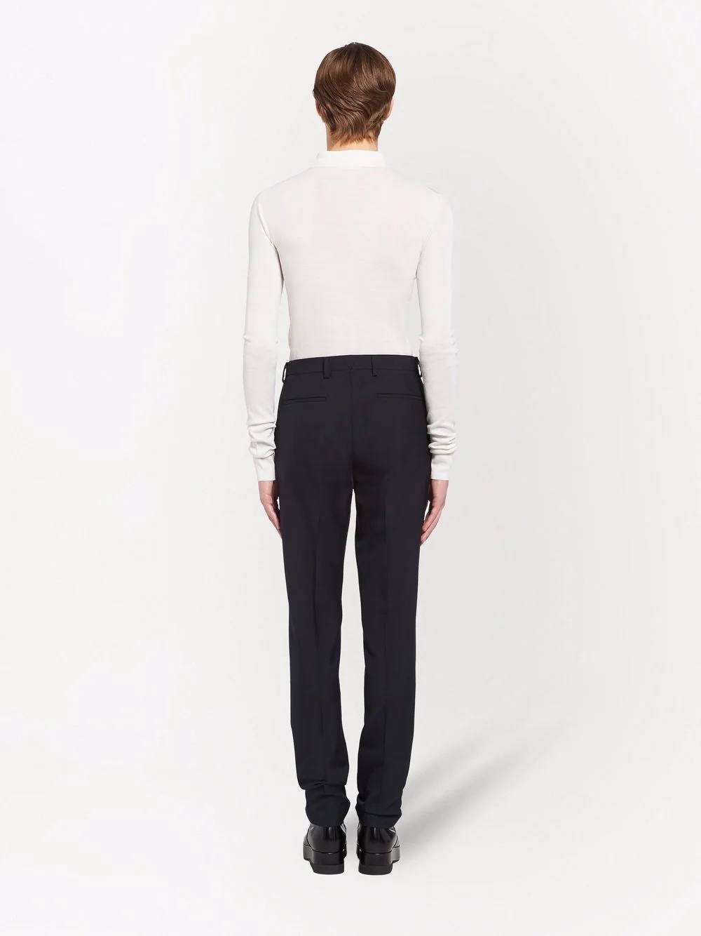 tapered tailored-cut trousers - 4