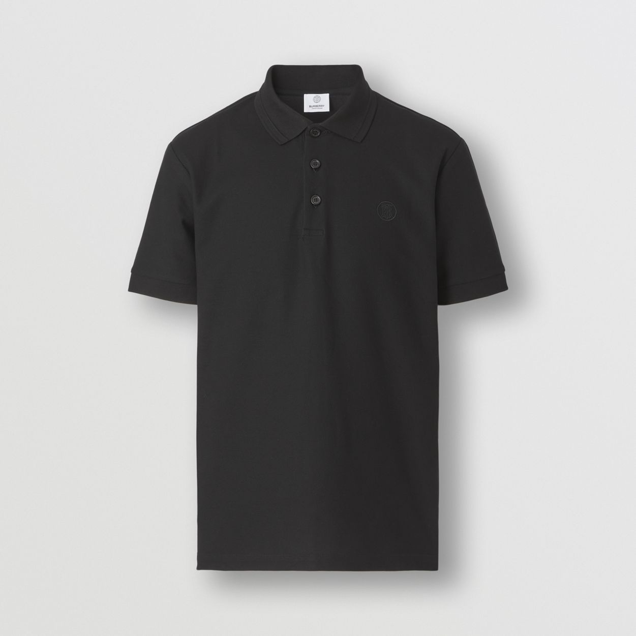 Monogram Motif Cotton Piqué Polo Shirt - 1