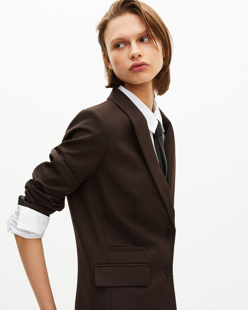 BROWN WOOL-BLEND SUIT JACKET 5