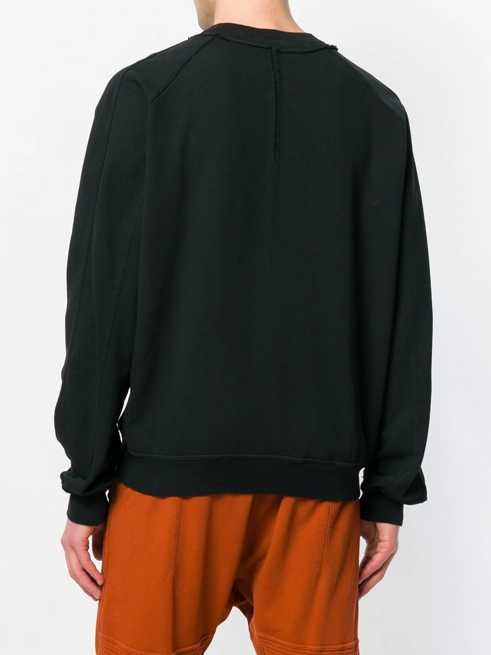 distressed neck line sweatshirt - 4