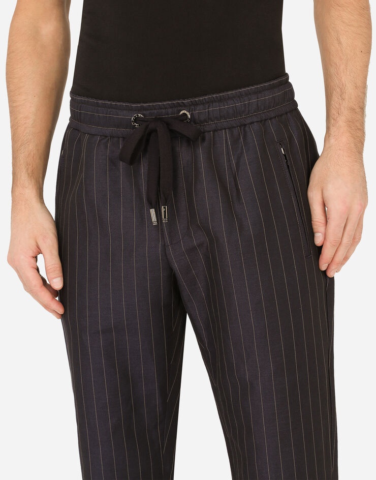 Pinstripe jogging pants - 4