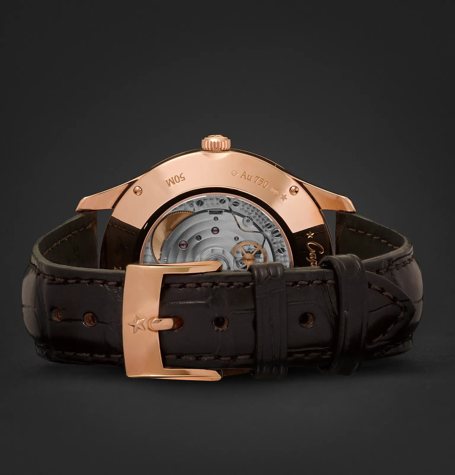 Power Reserve 40mm 18-Karat Rose Gold and Alligator Watch, Ref. No. 18.2121.685/01.C498 - 3