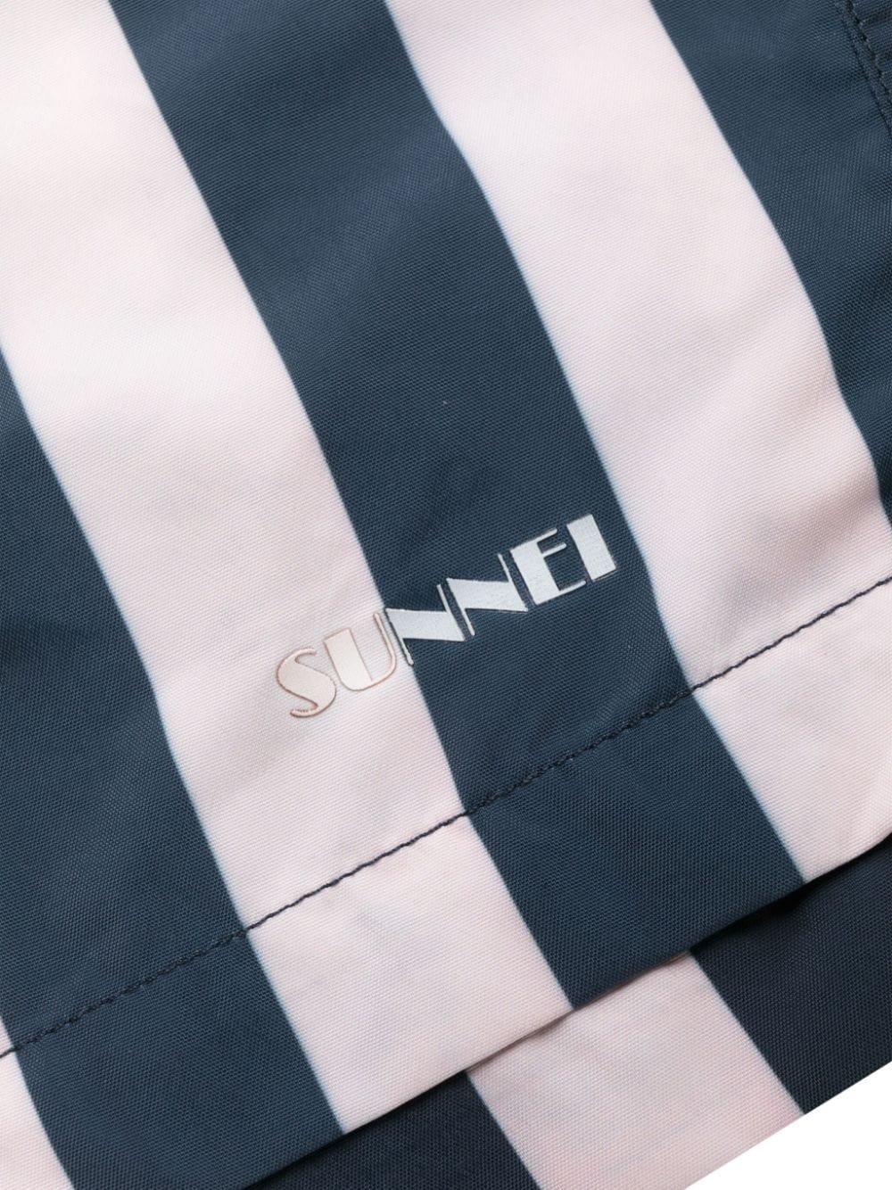 logo-print striped swim shorts - 3