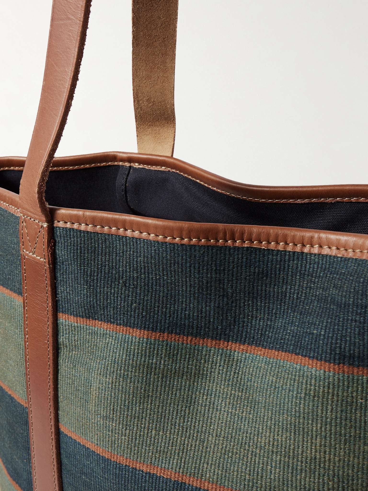 RRL 　 Indigo Striped Patchwork Tote Indigo Striped Patchwork Tote - MILWORKS