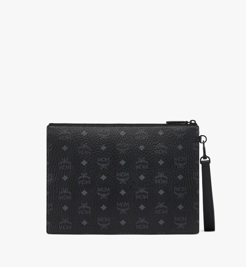 Aren Wristlet Zip Pouch in Visetos 4