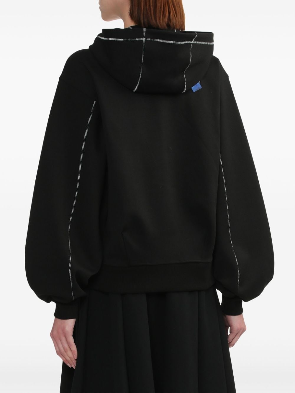 logo-embroidered hoodie - 4