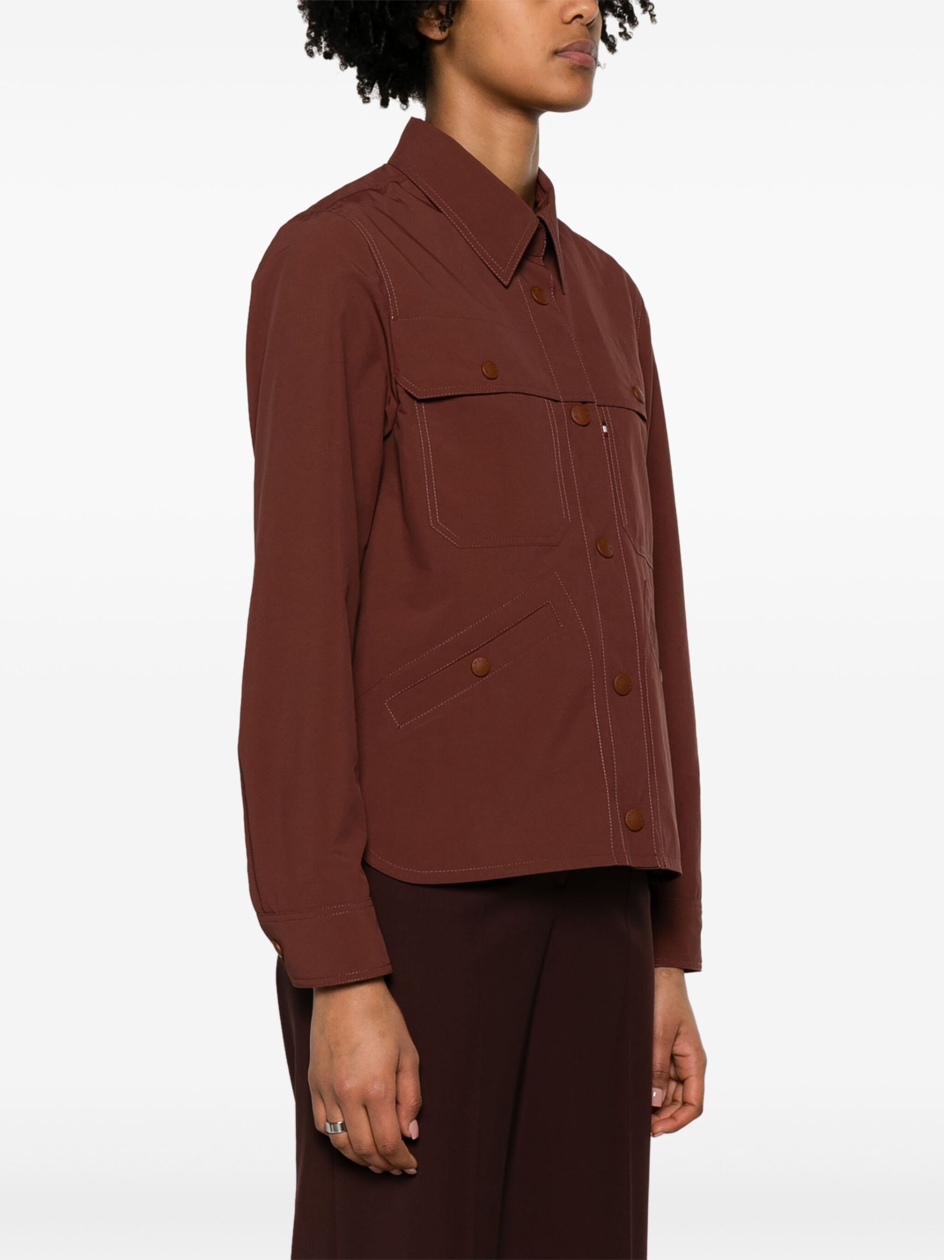 Brown Pochet Shirt Jacket - 3