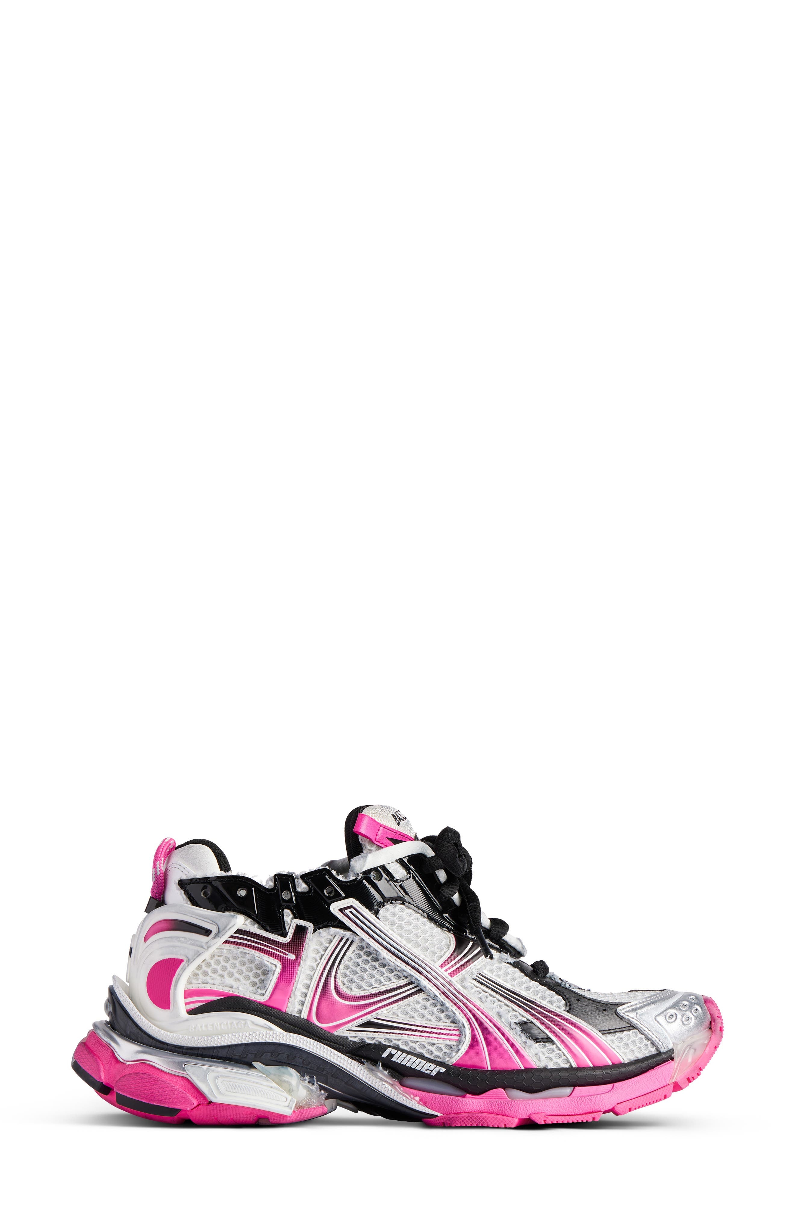 Balenciaga Runner Sneaker in White/Pink/Black at Nordstrom - 3