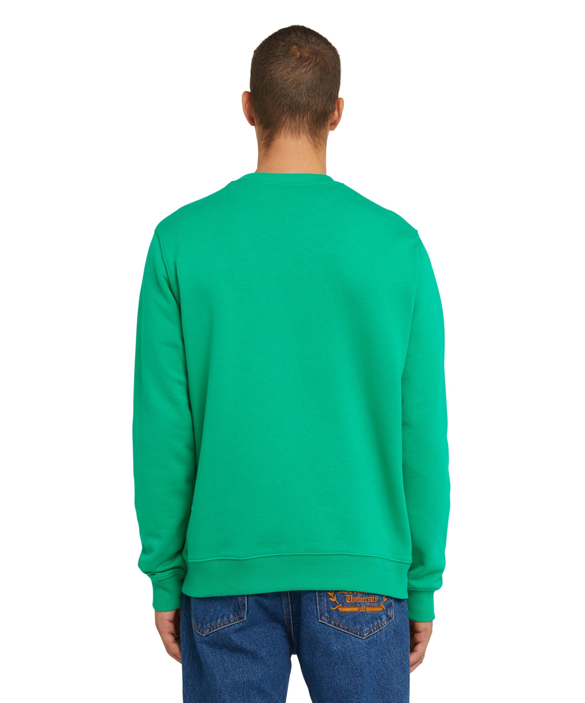 Cotton t-shirt with brushstroke logo - 3