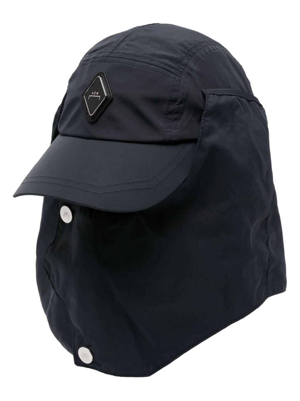 Diamond-plaque Hooded cap - 1