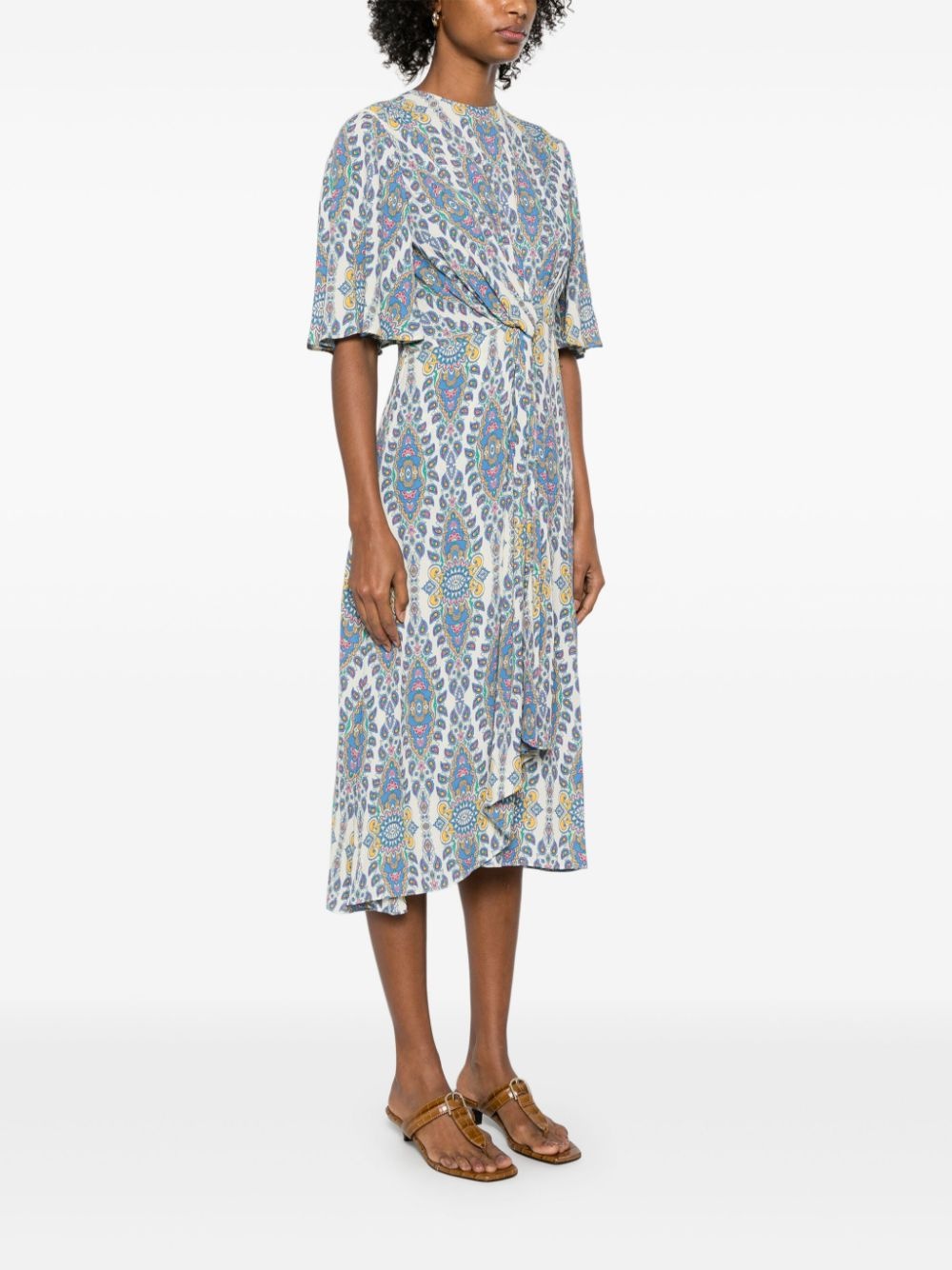 printed midi dress - 3