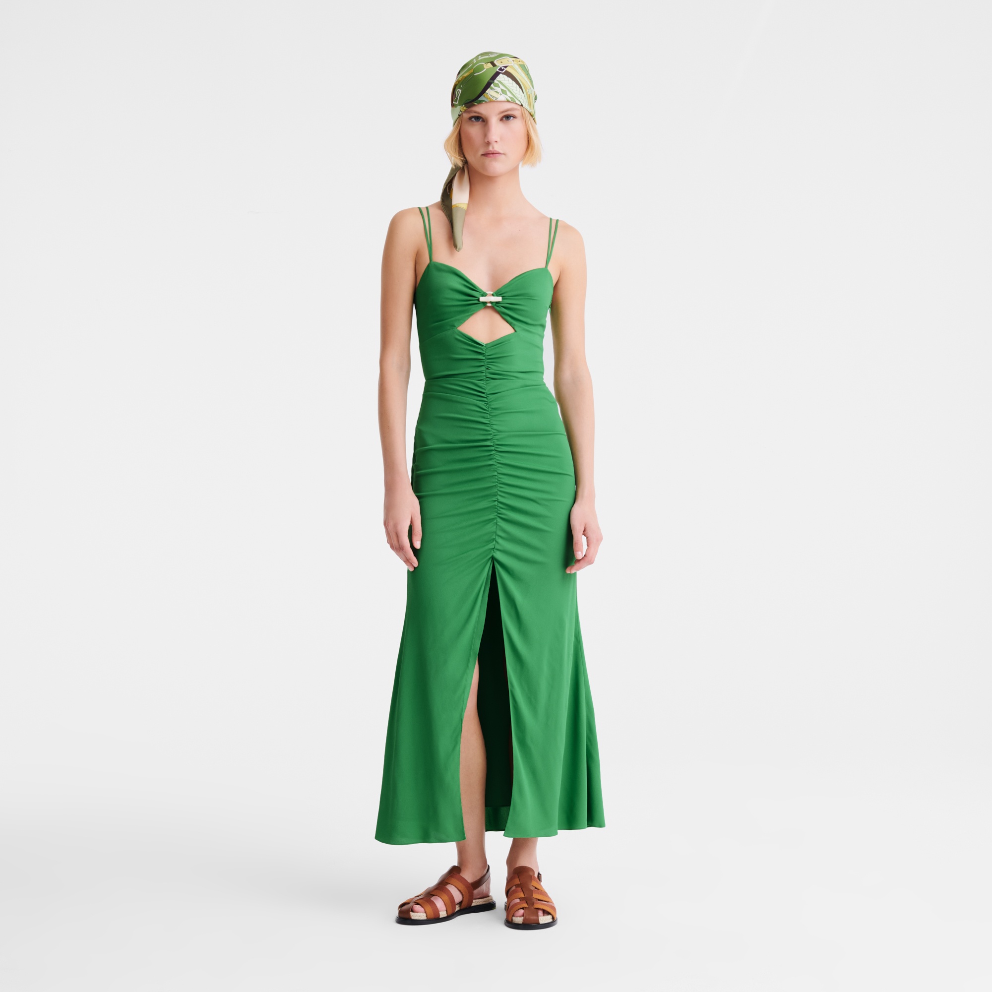 Midi dress Thyme - Fluid crepe - 2