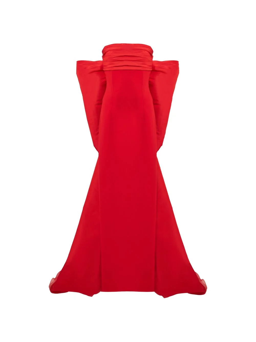 bow-train column gown - 1