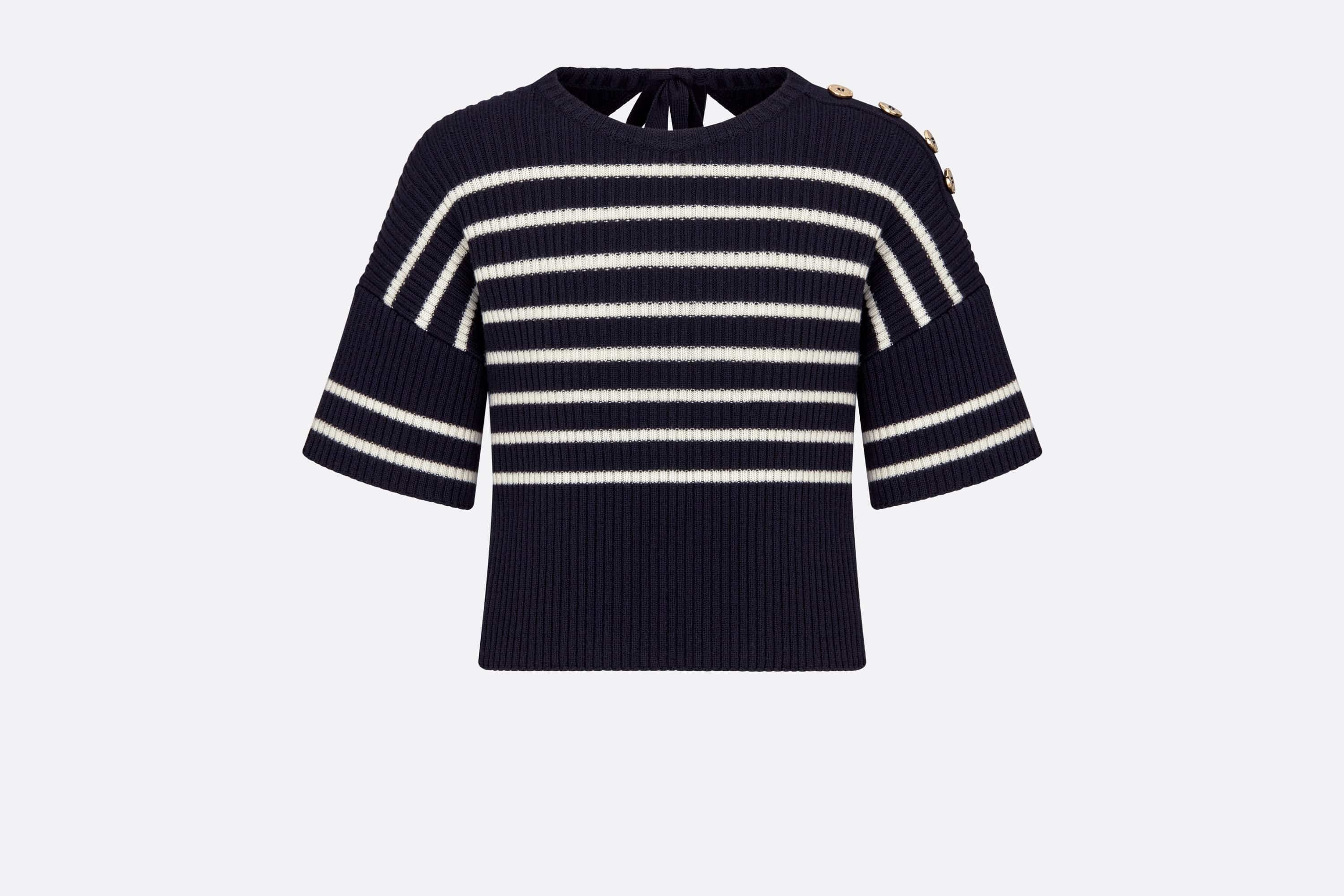 Dior Marinière Open-Back Sweater - 1