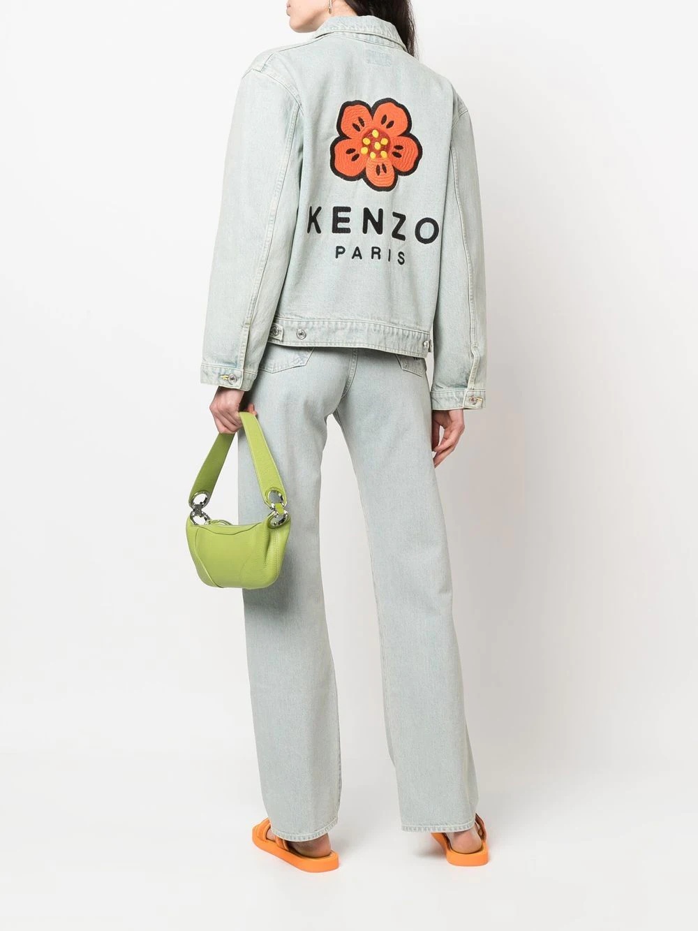 x Nigo floral-print denim jacket - 2
