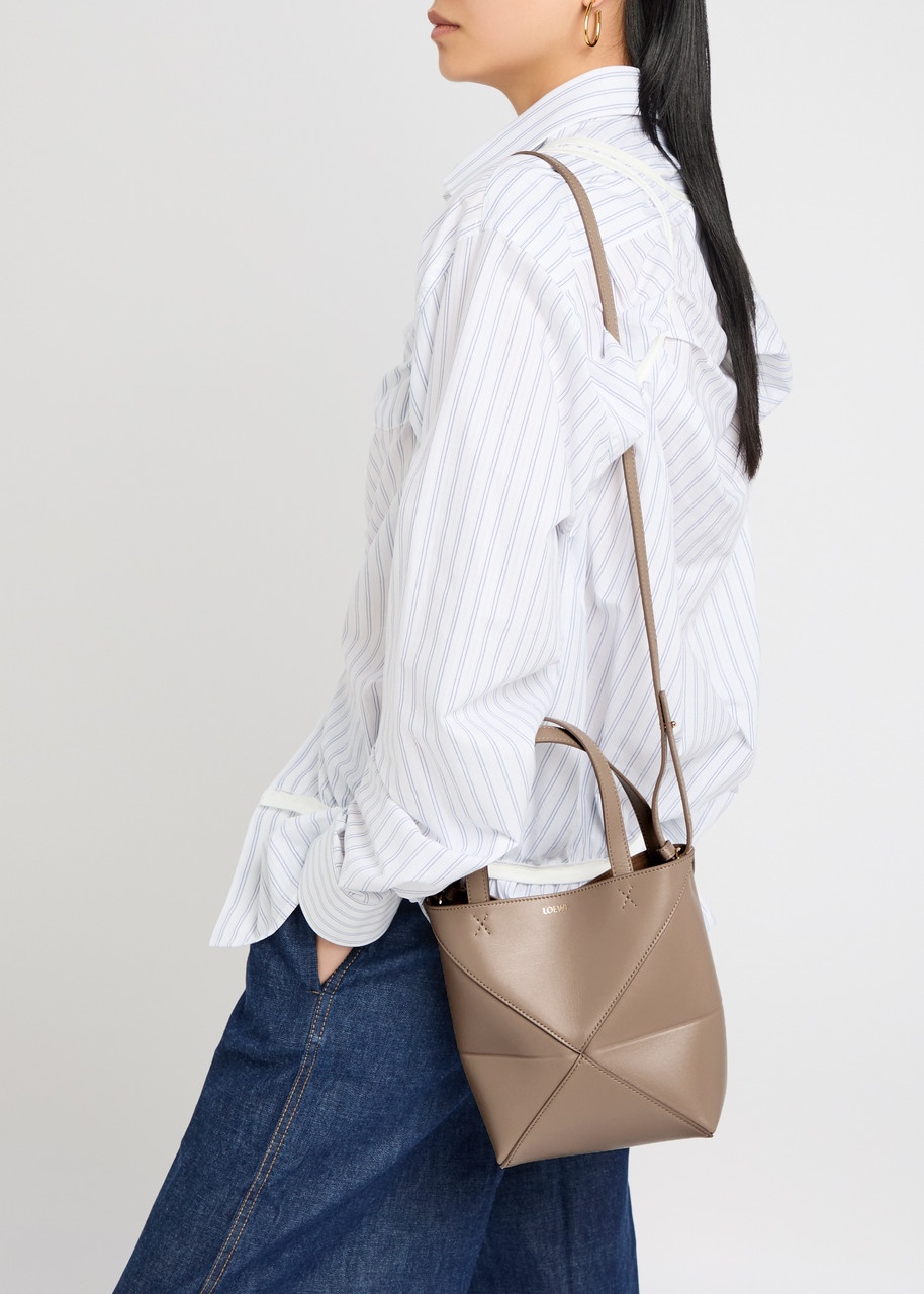 Loewe Puzzle Fold Mini Leather Tote - 6