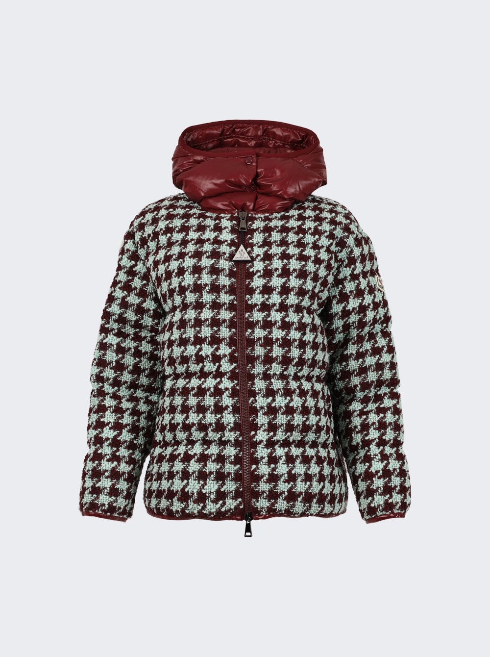 Chevril Houndstooth Down Jacket Blue - 1