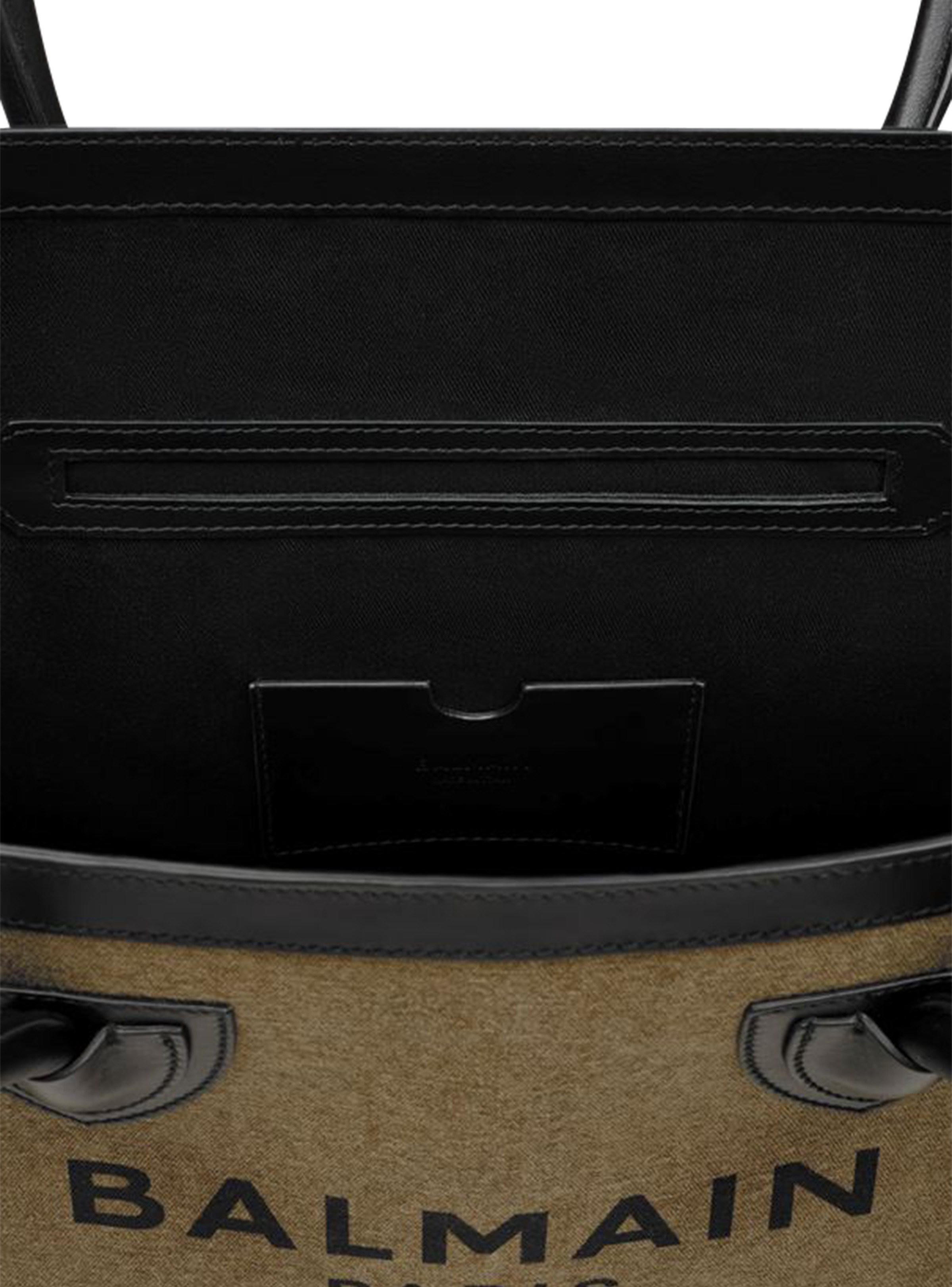Canvas B-Army 42 tote with leather panels - 5